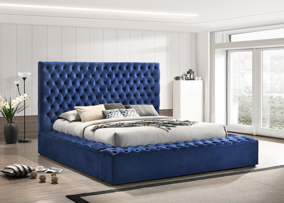 Hillsway Blue Velvet Bedroom Collection