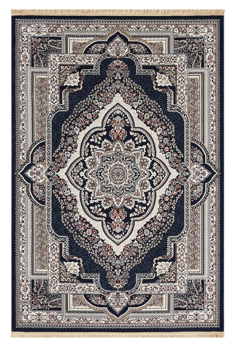 CASABLANCA Rug Design 10026 Navy 8x11 (7'8x10'8")"
