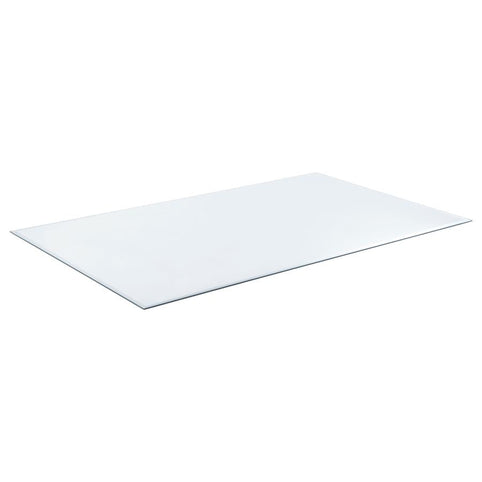 Cubierta de vidrio templado rectangular transparente de 52x27 pulgadas y 6 mm