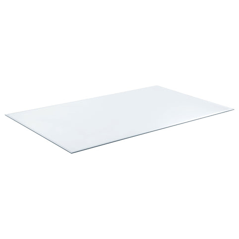 60x36-inch 6mm Rectangular Clear Tempered Glass Top