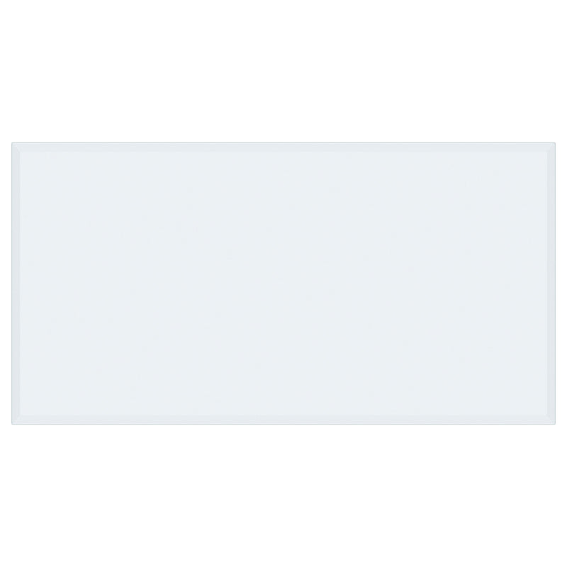 52x27-inch 6mm Rectangular Clear Tempered Glass Top