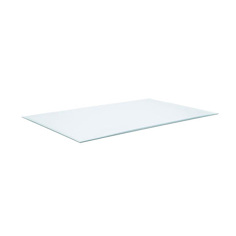Cubierta de vidrio templado rectangular transparente de 52x27 pulgadas y 6 mm