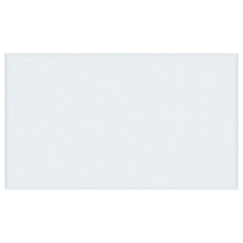 60x36-inch 6mm Rectangular Clear Tempered Glass Top