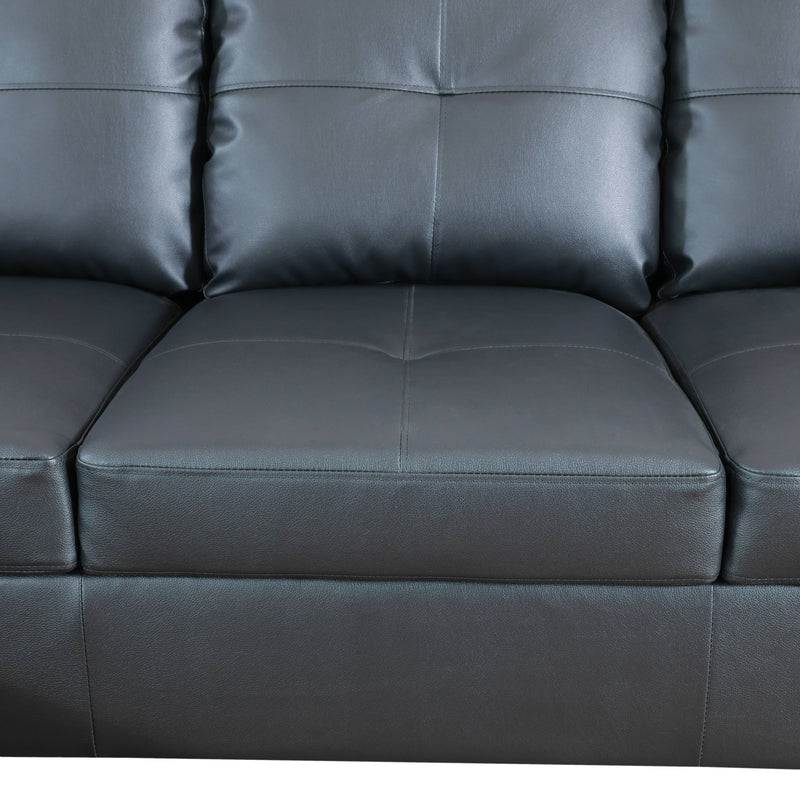 Colección de sala de estar seccional Riviera Black