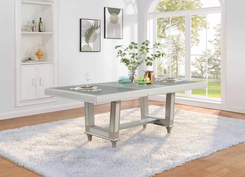 Colección de comedor Catherine Silver Shimmer