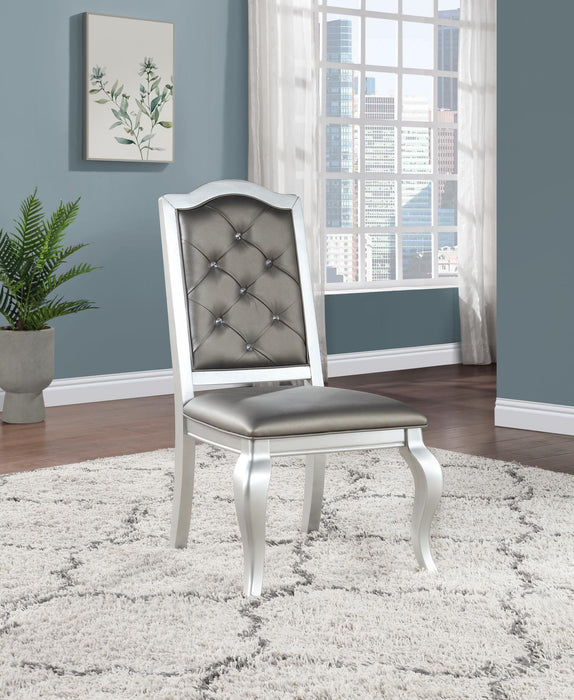 Silver Shimmer Dining Arm Chair