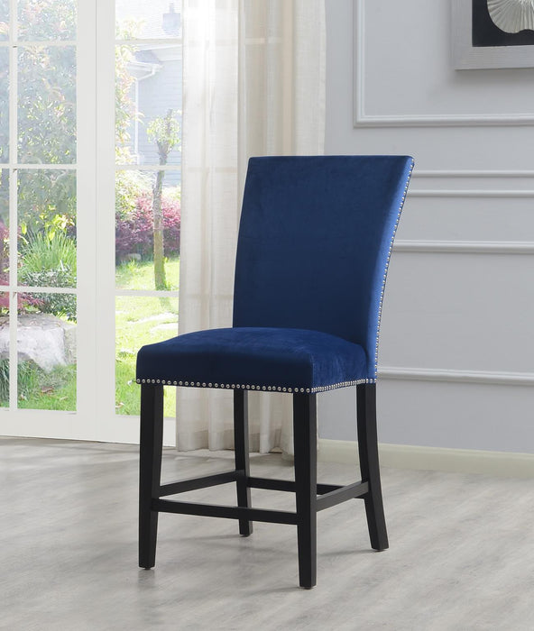 Black Velvet Counter Chair (Price Per Chair/Moq 2)