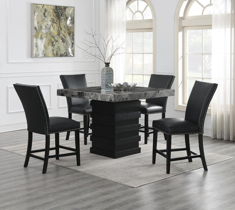 Dining Table & 4 Black Chairs