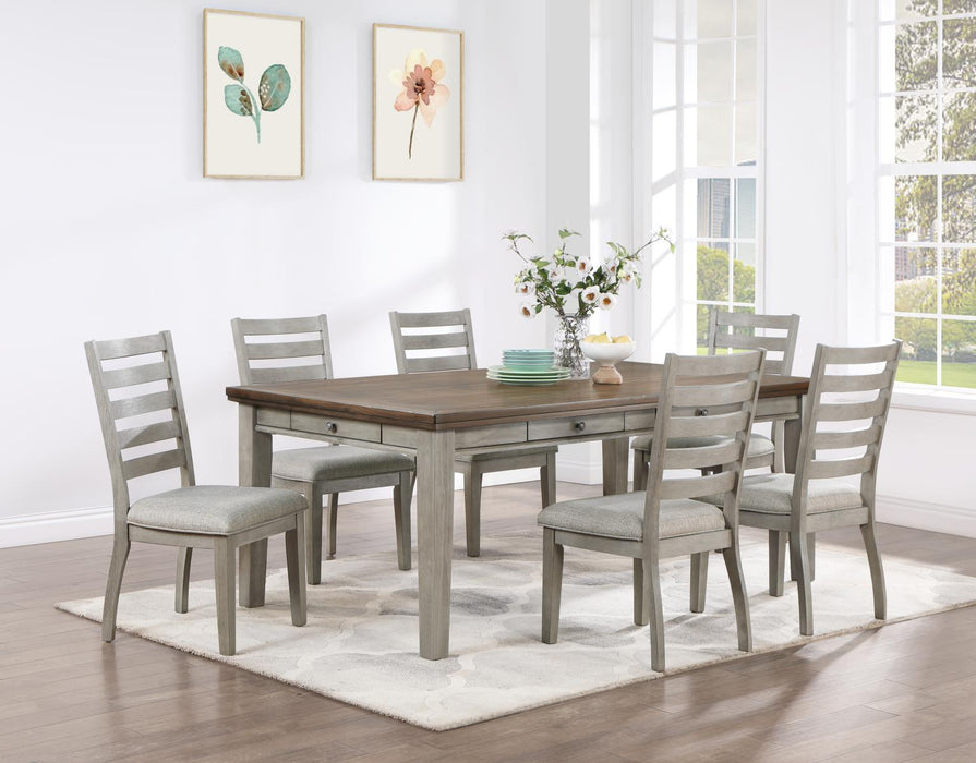 Gray Dining Table W/ 4 Chairs