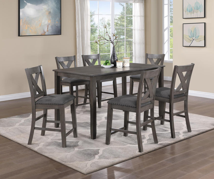 Gray Dining Table W/ 4 Chairs