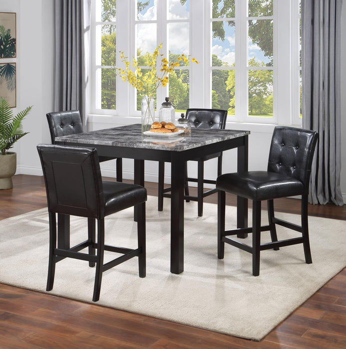 Gray Dining Table W/ 4 Chairs