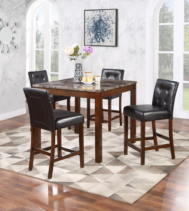 Gray Dining Table W/ 4 Chairs