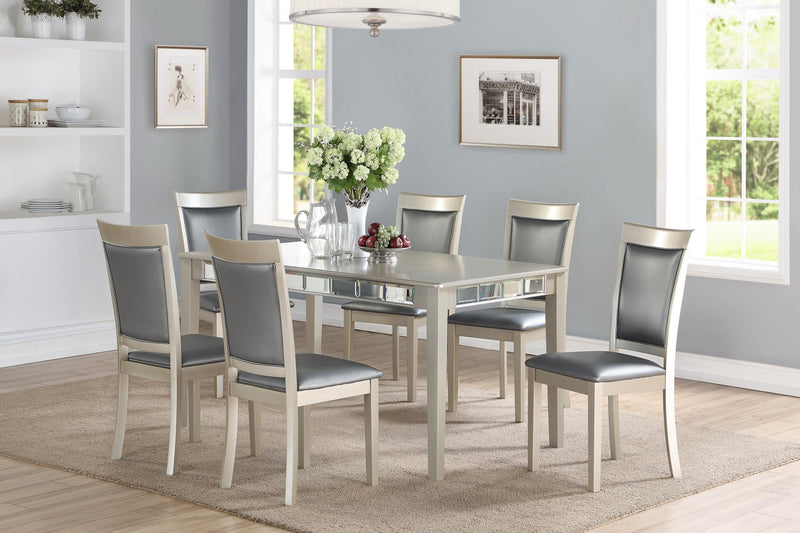Mesa de comedor de cerezo y 6 sillas