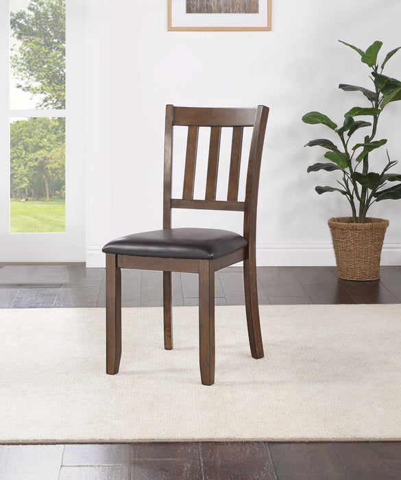 Walnut Counter Table W/ 4 Chairs