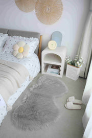 FAUX FUR Rug DOUBLE HEART