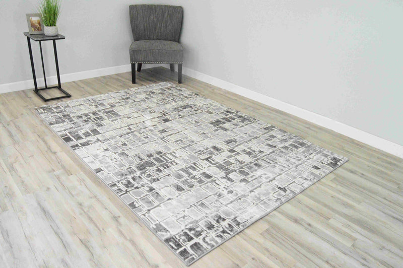 OXFORD Rug Design E1036 Grey 8x11 (7'8x10'8")"