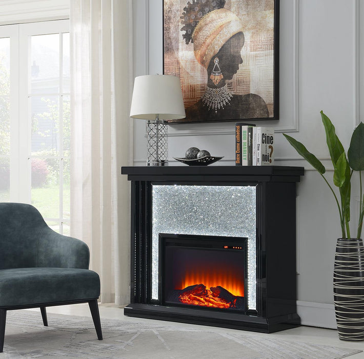 Black Glamour Led Fireplace