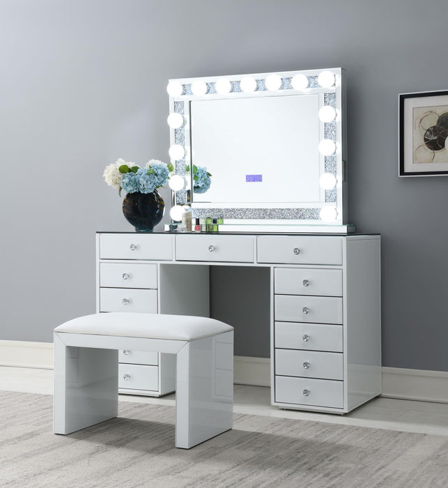 White Wood Vanity (Mirror Sold Seperately)