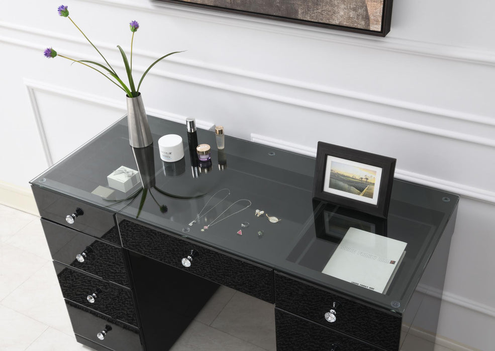 Black Wood Vanity (Mirror Sold Seperately)