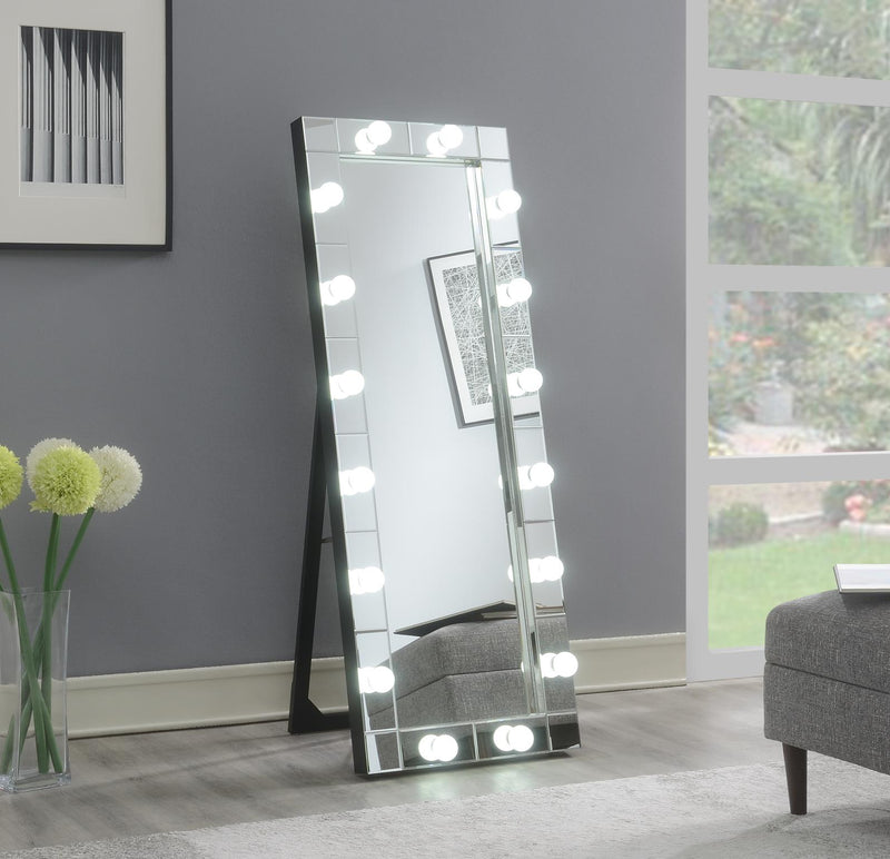 Espejo de pie Glamour con luz LED