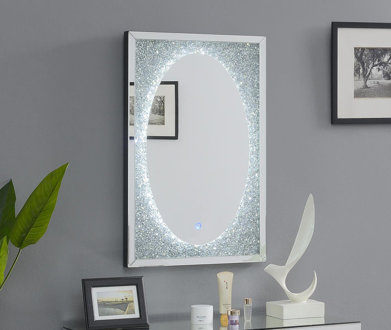 Espejo Decorativo de Pared Glamour con Iluminación LED