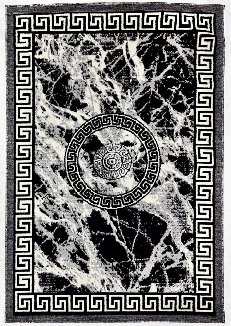 STAR Rug DESIGN 1313 Black 8x11 (7'8x10'8")"