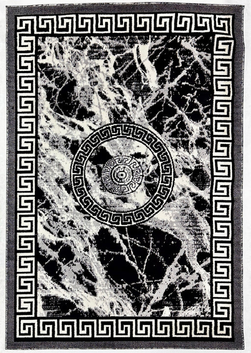 STAR Rug DESIGN 1313 Black 8x11 (7'8x10'8")"