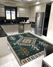 K&D RUG DESIGN 12009 Navy 5x8 (5'2x7'5")"