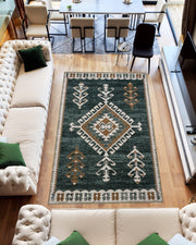 K&D RUG DESIGN 12009 Navy 2x12 Runner (2'6x11'5")"