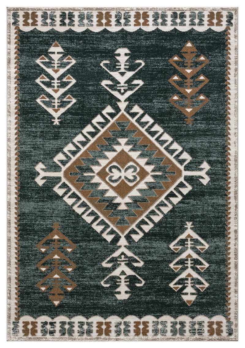 K&D RUG DESIGN 12009 Navy 2x8 Runner (2'6x7'9")"