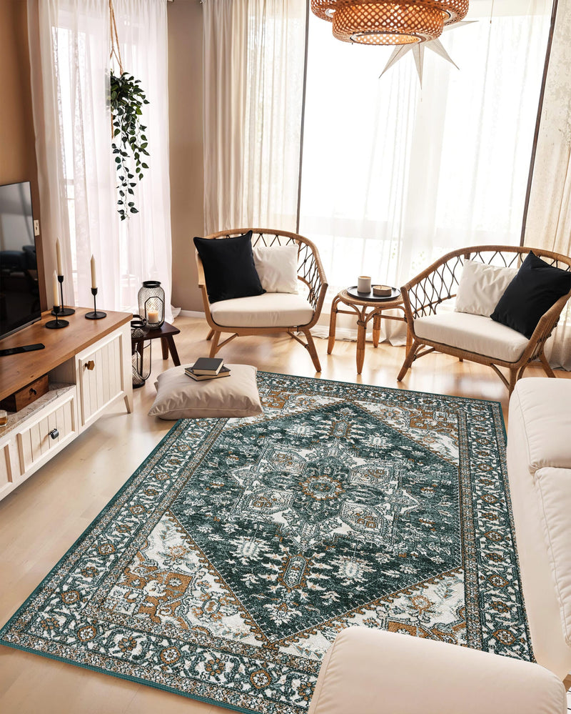K&D RUG DESIGN 12010 Navy 8x11 (7'8x10'8")"