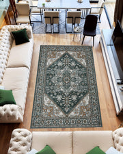 K&D RUG DESIGN 12010 Navy 2x8 Runner (2'6x7'9")"