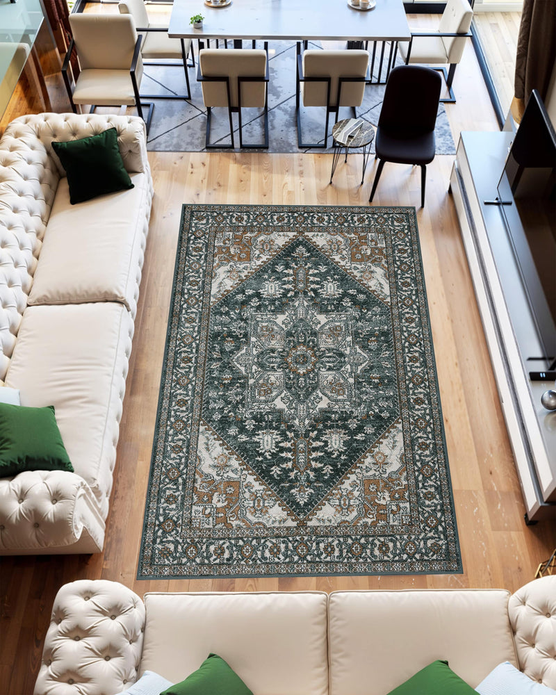 K&D RUG DESIGN 12010 Navy 2x8 Runner (2'6x7'9")"