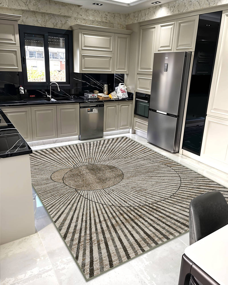 K&D RUG DESIGN 12011 Grey 5x8 (5'2x7'5")"