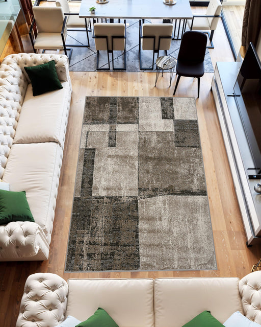 K&D RUG DESIGN 12013 Grey 2x8 Runner (2'6x7'9")"