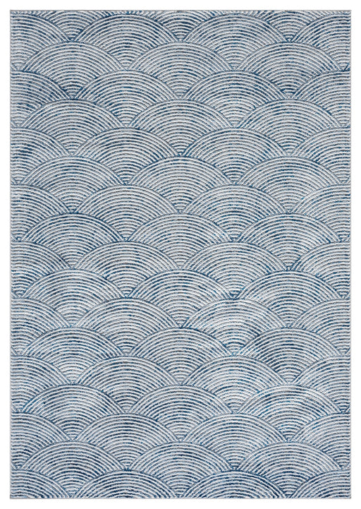 MARBLE Rug Design 10057 Blue 8x11 (7'8x10'8")"