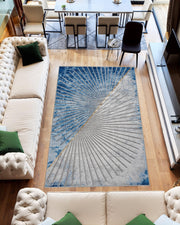 MARBLE Rug Design 10059 Blue 5x8 (5'2x7'5")"