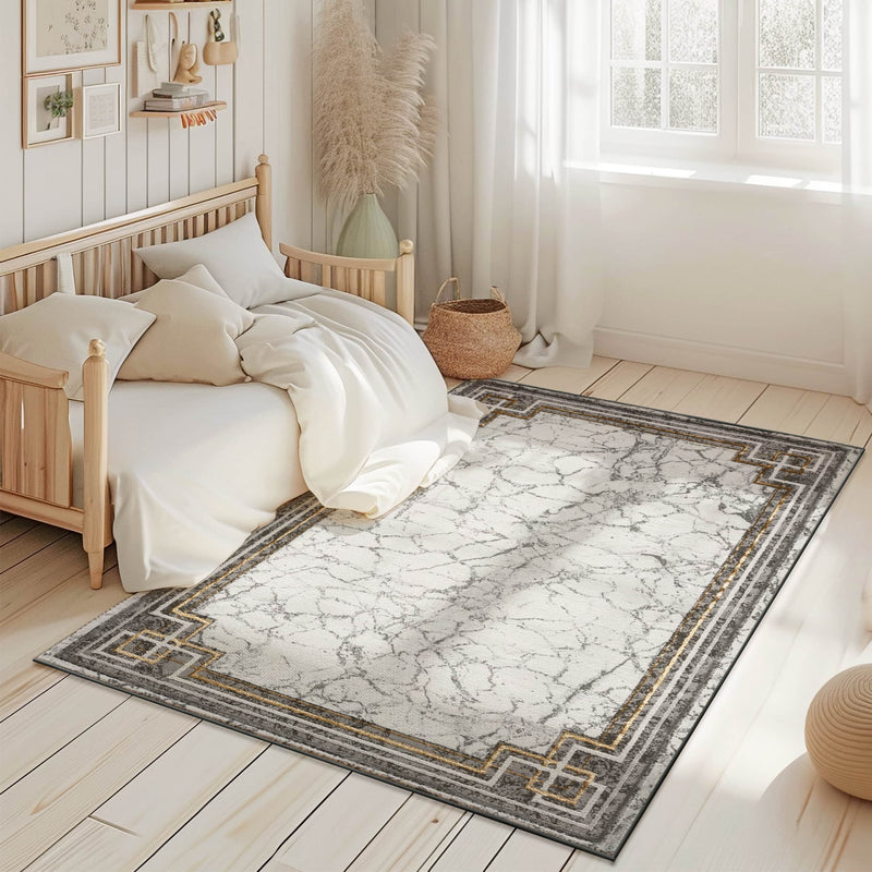 MARBLE Rug Design 1041 Grey 8x11 (7'8x10'8")"