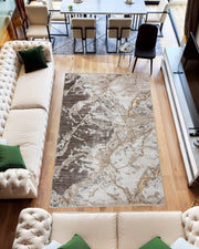 MARBLE Rug Design 1046 Beige 2x8 Runner (2'6x7'9")"