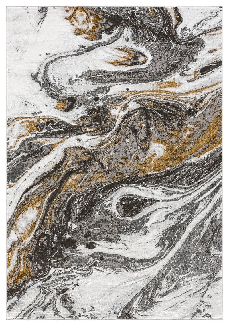 MARBLE Rug Design 1047 Gold 8x11 (7'8x10'8")"