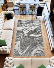 MARBLE Rug Design 1048 Anthracite 10x13 (9'2x12'5")"