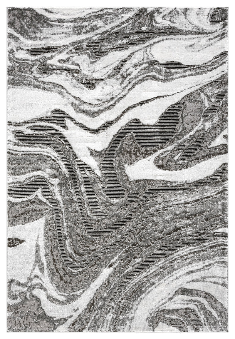 MARBLE Rug Design 1048 Grey 2x8 Runner (2'6x7'9")"