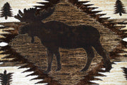 MOON Rug DESIGN MOOSE Brown 5x8 (5'2x7'5")"