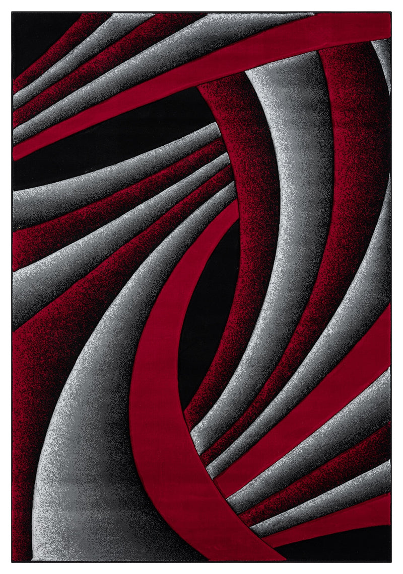 PREMIUM Rug Design 11219 Red 2x4 (2'6x3'9")"
