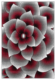 PREMIUM Rug Design 11301 Red 7 Foot Round (6'6x6'6" Round)"