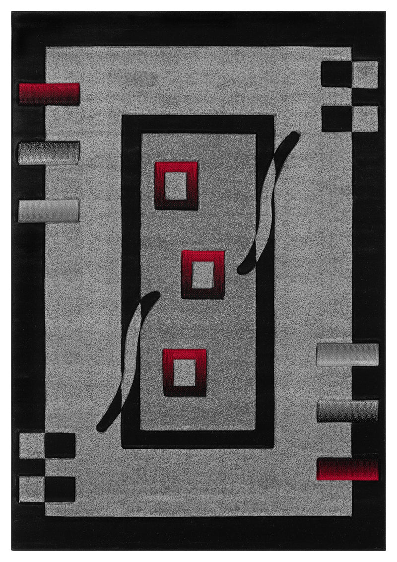 PREMIUM Rug Design 1347 Black 7x10 (6'6x9'2")"