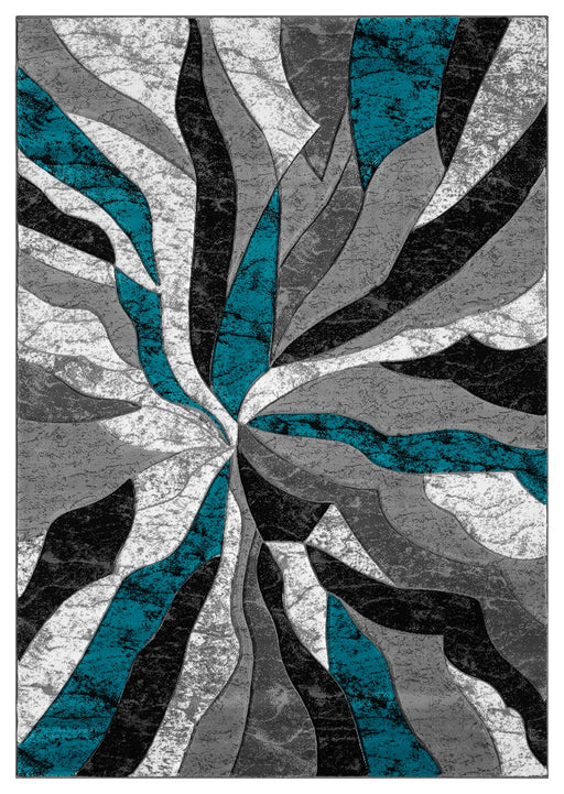 PREMIUM Rug Design 2303 Turquoise 2x4 (2'6x3'9")"