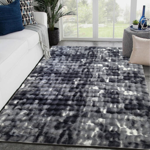 NABLUS SHAGGY Rug Dark Grey 5x8 (5'2x7'5")"