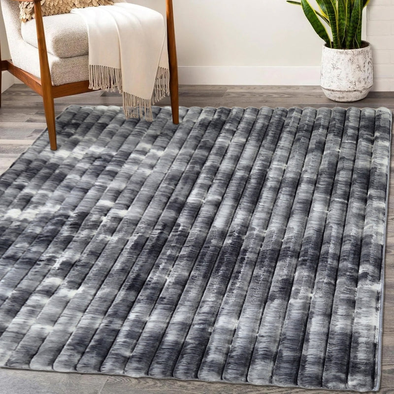SABASTIA SHAGGY Rug Dark Grey 2x2 Pillow (2’x2' Pillow)