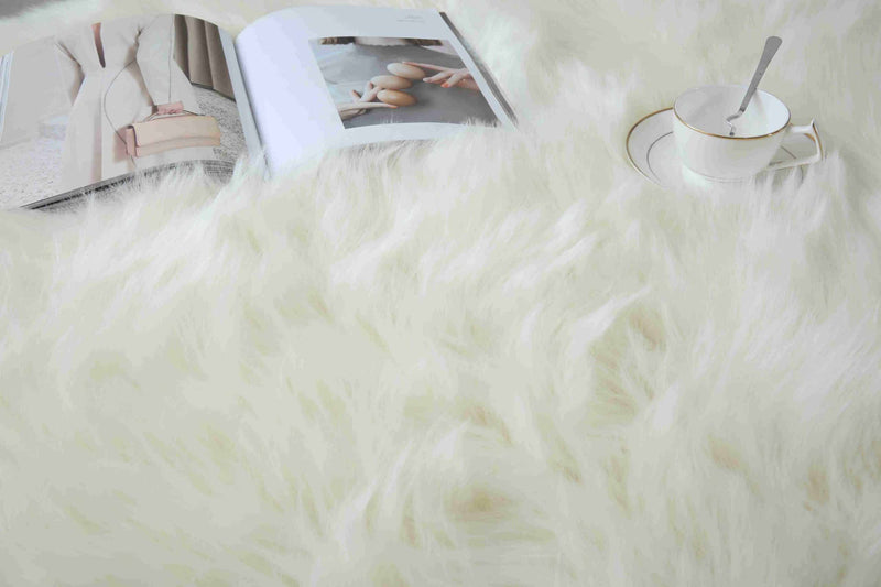 FAUX FUR Rug ROUND